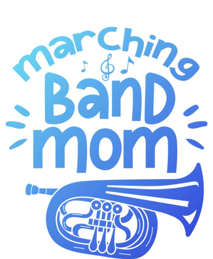 Marching Band Mom Baritone Horn Euphonium Player Gift Striped Beanie with Solid Band