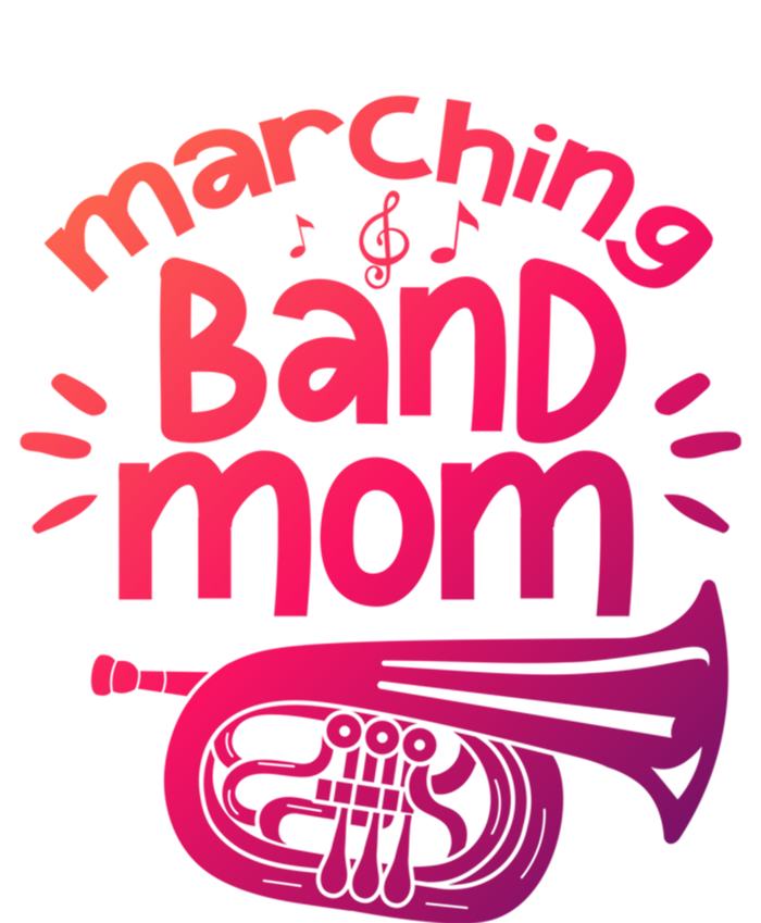 Marching Band Mom Baritone Horn Euphonium Player Gift Full-Length Apron With Pockets