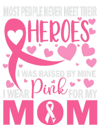 I Wear Pink My Mom Breast Cancer Awareness Kids Support T-Shirt