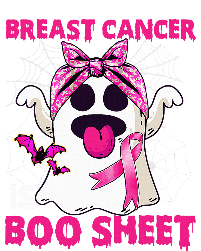 Breast Cancer Is Boo Sheet Halloween Funny Ghost Pink Ribbon 7-Panel Snapback Hat