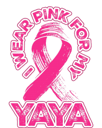 Breast Cancer Awareness I Wear Pink For My Yaya Ribbon Kids Long Sleeve Shirt