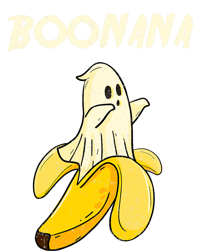 Boonana Funny Cute Banana Ghost Halloween Banana Lover Gifts Cropped Pullover Crew