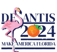 DeSantis 2024 Make America Florida Flamingo Election Cooling Performance Crew T-Shirt