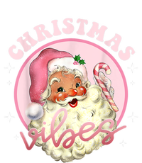 Retro Vintage Pink Santa Claus Funny Pink Christmas Vibes Funny Gift Coaster