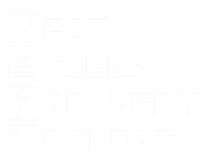 Eat Sleep Archery Repeat Bow And Arrow Archer Funny Archery Archer Bow & Arrow Women's Tri-Blend 3/4-Sleeve Raglan Shirt