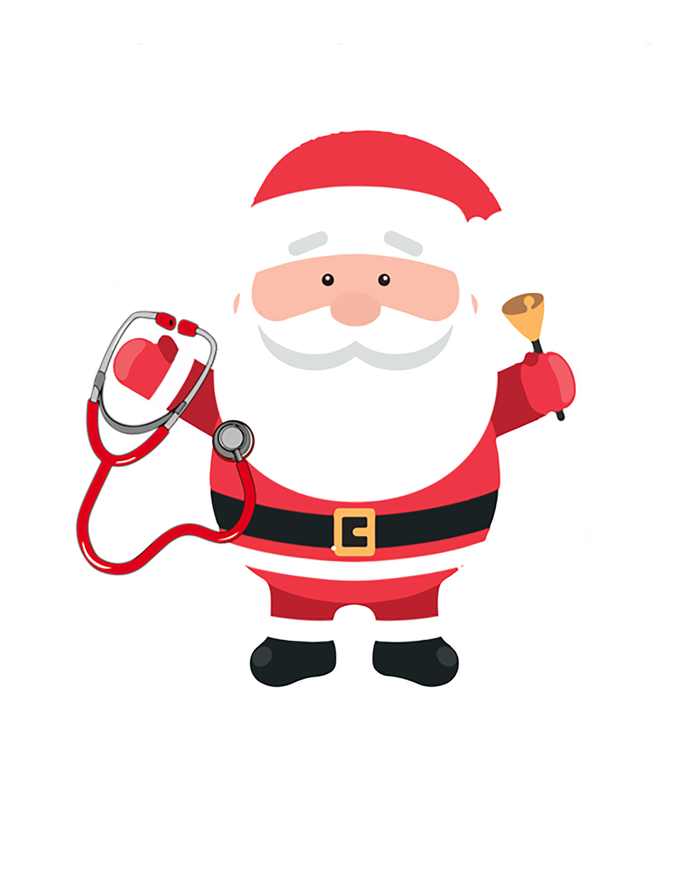 Be Nice To The Er Nurse Santa Is Watching Nursing Christmas Meaningful Gift USA-Made Snowflake Beanie