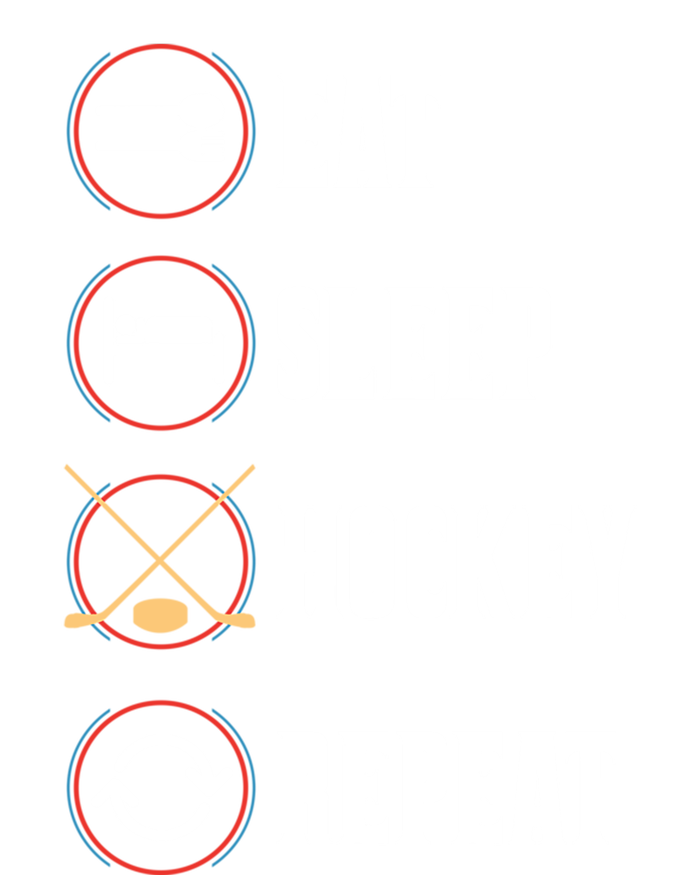 Eat Sleep Hockey Repeat Sport Hockey Player Goalie Hockey Gift Women's Tri-Blend 3/4-Sleeve Raglan Shirt