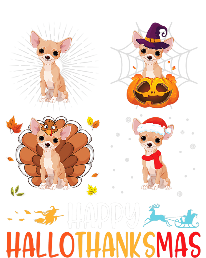 Chihuahua Dog Hallothanksmas Halloween Thanksgiving Xmas Youth Performance Sprint T-Shirt