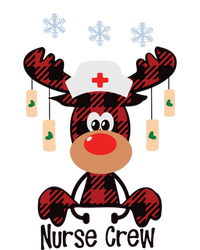 Funny Christmas Nurse Crew Reindeer Red Plaind Nursing Gift T-Shirt