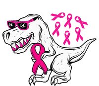 Dinosaur Pink Ribbon Breast Cancer Awareness Month Warrior Stainless Steel Insulated Water Bottle