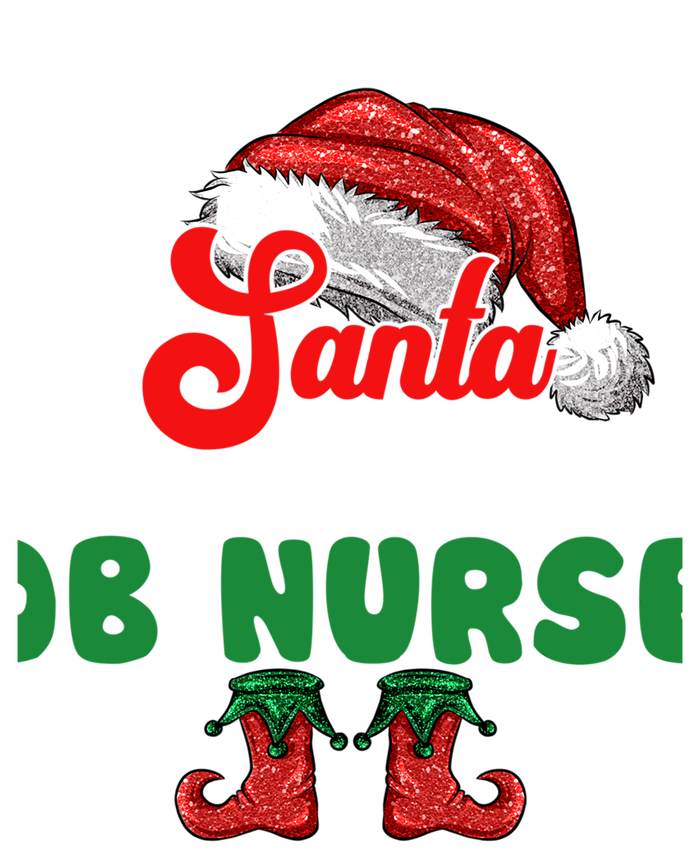 Funny Santas Favorite Ob Nurse Christmas Gift Striped Beanie with Solid Band