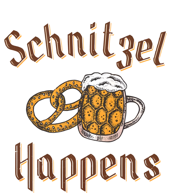 Schnitzel Happens Funny Oktoberfest Drinking Team T-Shirt