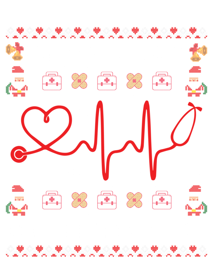 Im Not Tachy Ok Thats AFib Ugly Christmas Sweater Nursing Gift Tie Dye Hoodie