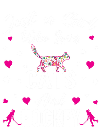 Just A Who Loves Cats And Ice Hockey Cat Lover Gift Women's Tri-Blend 3/4-Sleeve Raglan Shirt