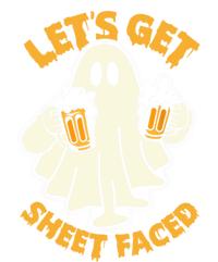 Lets Get Sheet Faced Funny Ghost Halloween Party Drinking T-Shirt