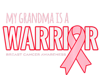 Breast Cancer Awareness: My Grandma Is A Warrior Womens CVC Long Sleeve Shirt