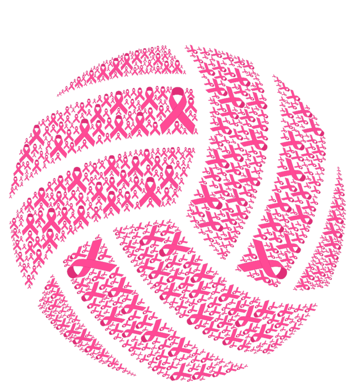 Pink Out Breast Cancer Awareness Pink Ribbon Volleyball Ball Kids T-Shirt