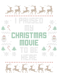 I Paused My Christmas Movie Ugly Xmas Sweater Style Toddler Sweatshirt