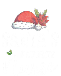 Nurse Christmas Day Santas Favorite Nurse Gift Cute Great Gift T-Shirt