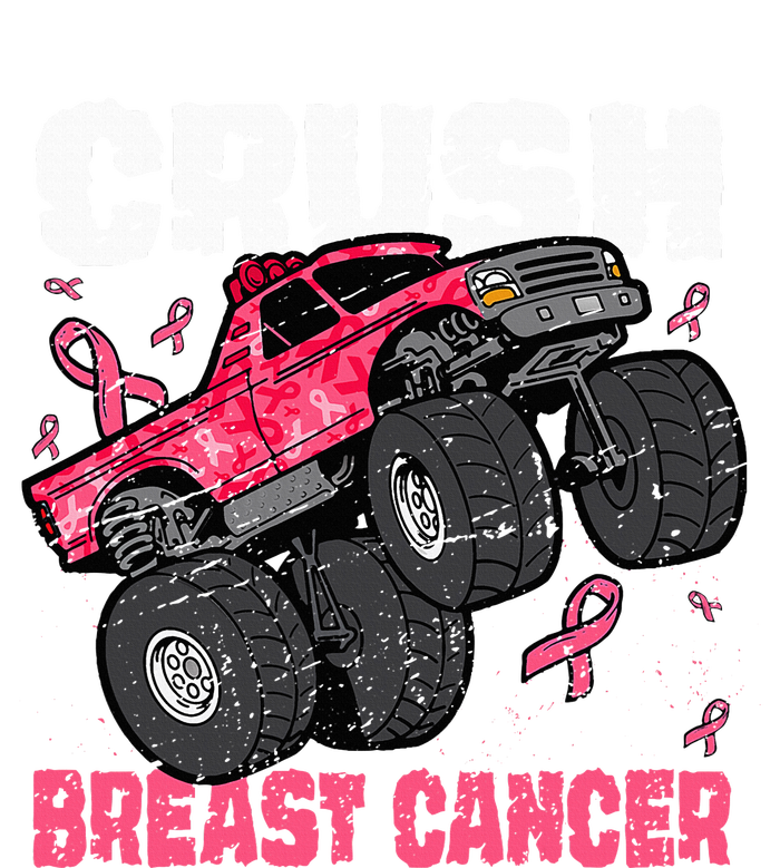 Crush Breast Cancer Monster Truck Toddler Long Sleeve Shirt