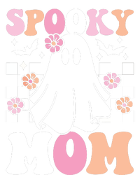 Spooky Mom Halloween Ghost Costume Retro Groovy 7-Panel Snapback Hat