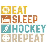 Retro Hockey Repeat Vintage Eat Sleep Hockey Repeat Gift Mousepad