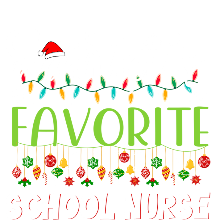 Santa Claus Merry Christmas Santas Favorite School Nurse Gift T-Shirt