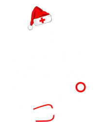 Santas Favorite Critical Care Nurse Merry Christmas Nurse Funny Gift T-Shirt