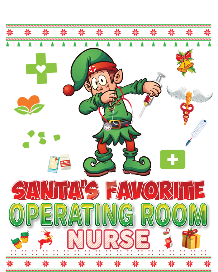 Santas Favorite Operating Room Nurse Dabbing Elf Christmas Funny Gift Ladies Essential Tank