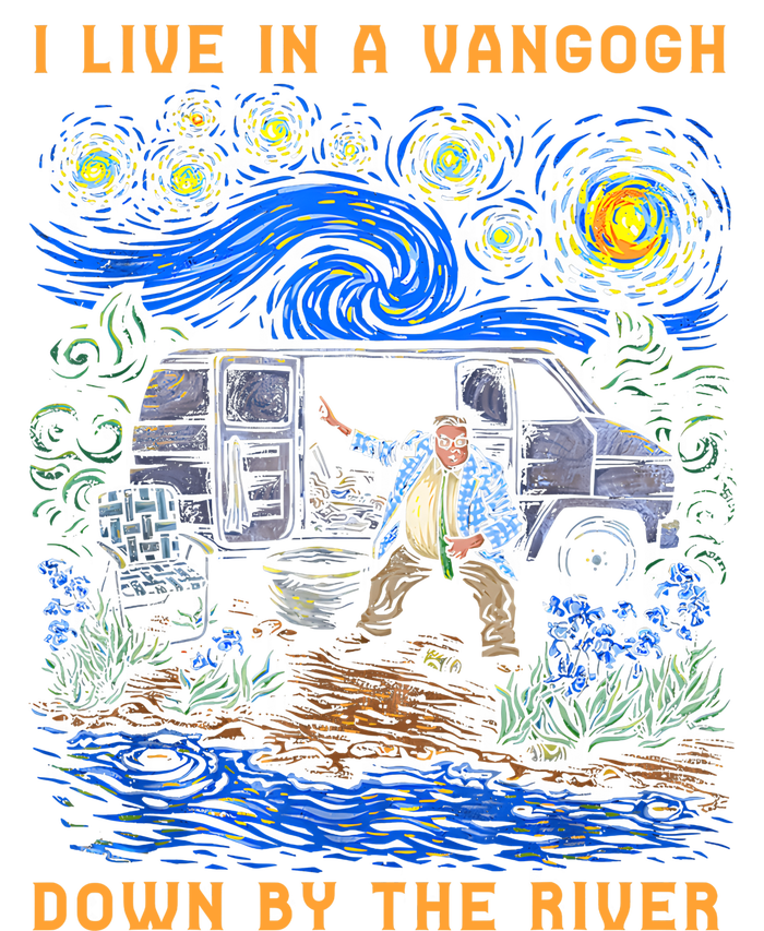 I Live In A Van Gogh Down By The River Long Sleeve Shirt