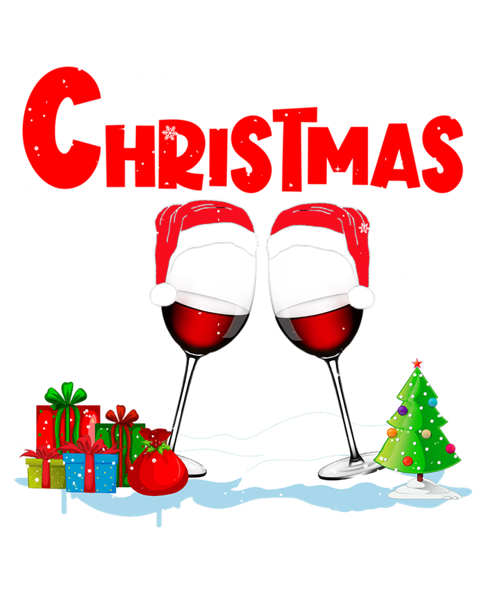 This Is My Christmas Pajama Gift Xmas Santa Wine Er Great Gift Stripe Pom Pom Beanie