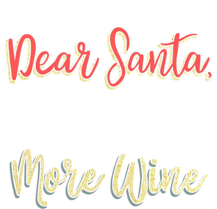 Trendy Christmas Dear Santa Please Bring More Wine Gift Kids Long Sleeve Shirt