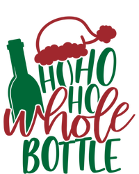 Vintage Ho Ho Ho Whole Bottle Santa Graphic Wine Cute Gift Women's T-Shirt