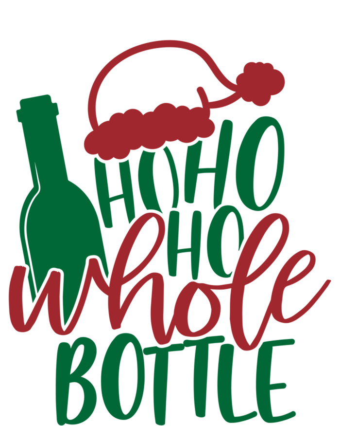 Vintage Ho Ho Ho Whole Bottle Santa Graphic Wine Cute Gift Women's T-Shirt