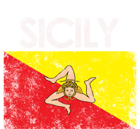 Vintage Sicily Sicilian Flag Pride Gift Cute Gift Infant Baby Jersey Bodysuit