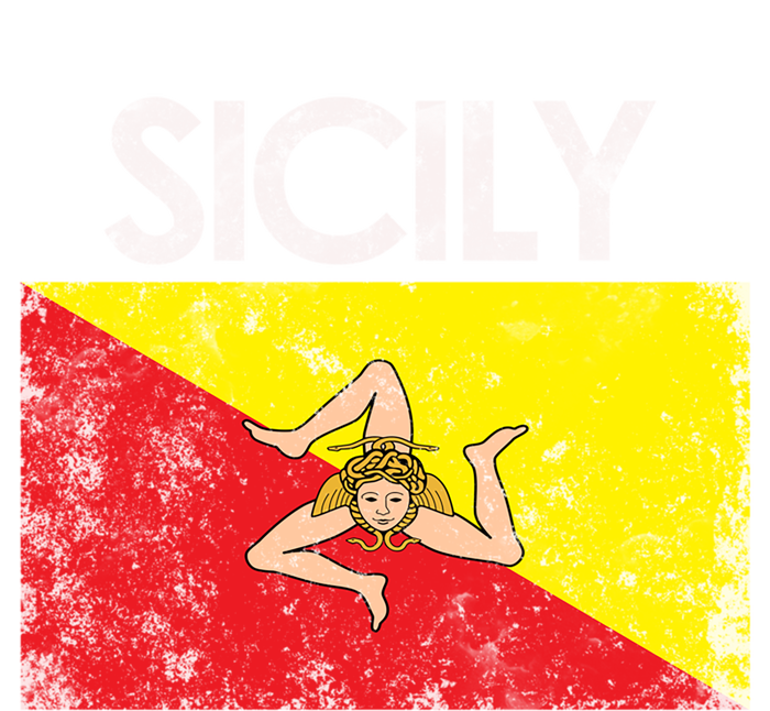 Vintage Sicily Sicilian Flag Pride Gift Cute Gift Infant Baby Jersey Bodysuit