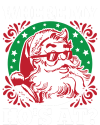 Where My Hos At Santa Funny Christmas Gift T-Shirt