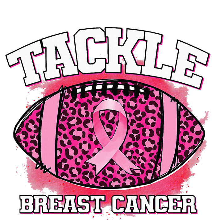 Tackle Breast Cancer Awareness Pink Football Ribbon T-Shirt