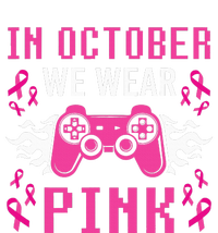 In October We Wear Pink Breast Cancer Gaming T-Shirt