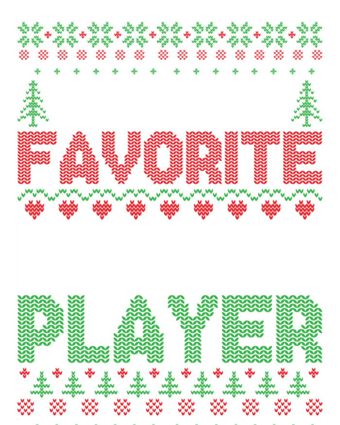 Xmas Santas Favorite Hockey Player Ugly Christmas Sweater Gift Infant Baby Jersey Bodysuit