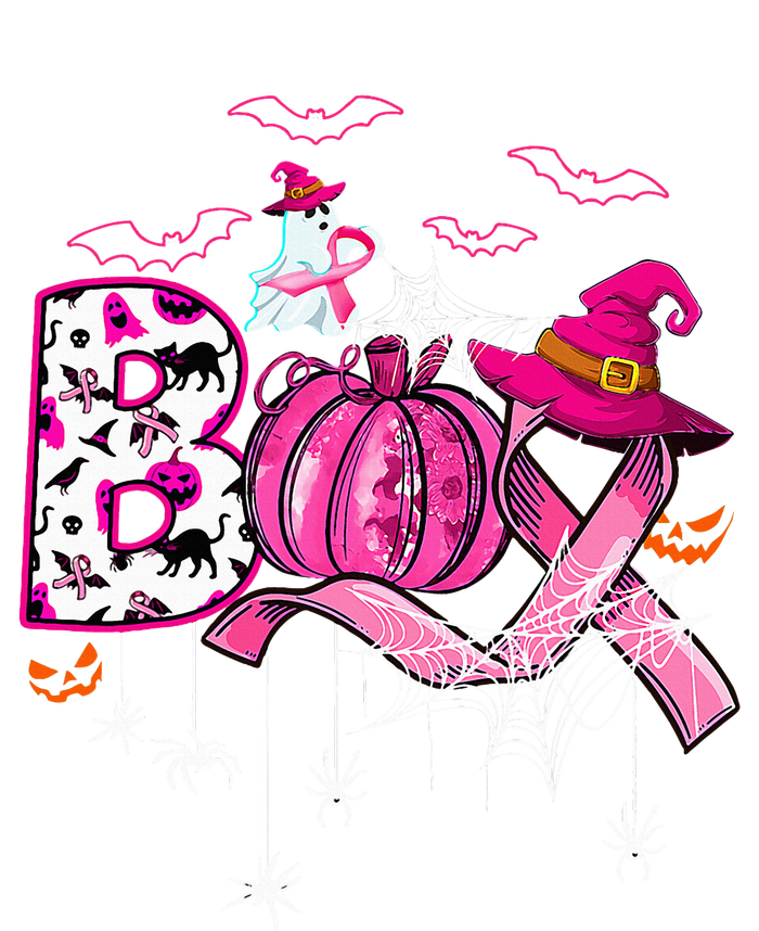 Funny Boo Pumpkin Witch Pink Ribbon Breast Cancer Halloween Magnet