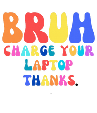 Groovy Bruh Charge Your Laptop Kids Tie-Dye T-Shirt