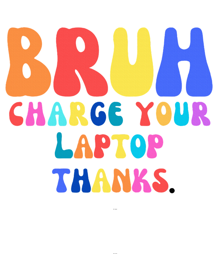 Groovy Bruh Charge Your Laptop Kids Tie-Dye T-Shirt