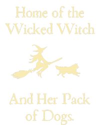 Home Of The Wicked Witch And Her Pack Of Dog Funny Halloween City Backpack