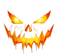 Jack O Lantern Face Pumpkin Scary Funny Halloween Costume Gift T-Shirt