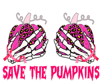 Save The Pumpkins Leopard Skeleton Breast Cancer Awareness Valucap Bio-Washed Visor