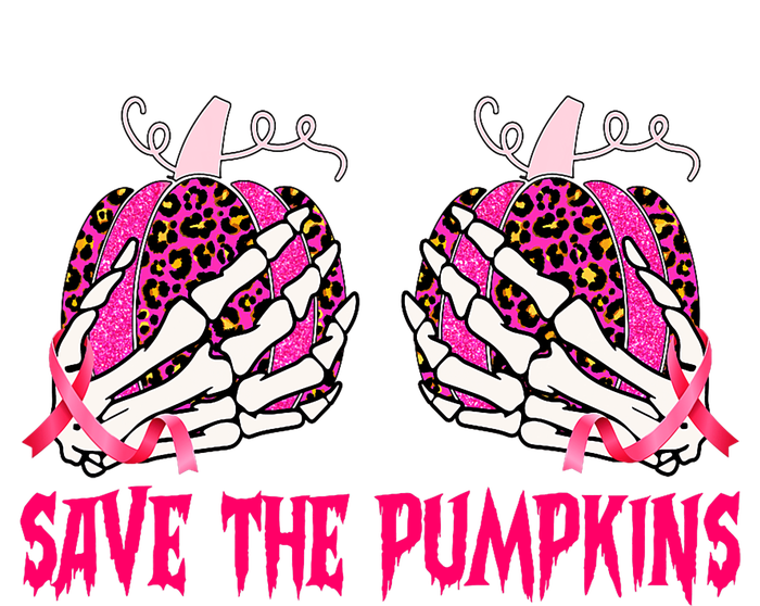 Save The Pumpkins Leopard Skeleton Breast Cancer Awareness Valucap Bio-Washed Visor