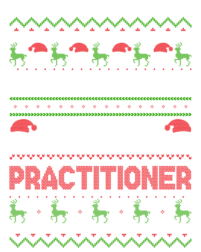 Ugly Christmas Design Santas Favorite Nurse Practitioner Gift Sustainable Knit Beanie