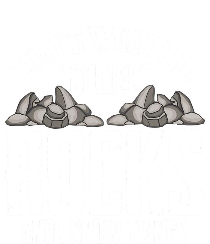 Thats What I Do I Collect Rocks And I Know Things Performance Long Sleeve Polo