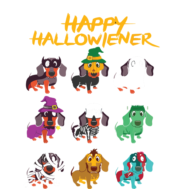 Happy Halloweiner Funny Dogs Lover Button